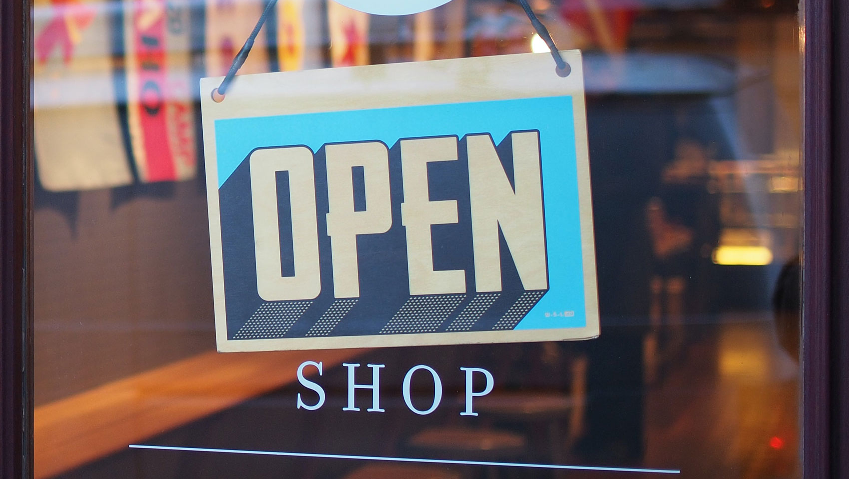 Open Sign at Store