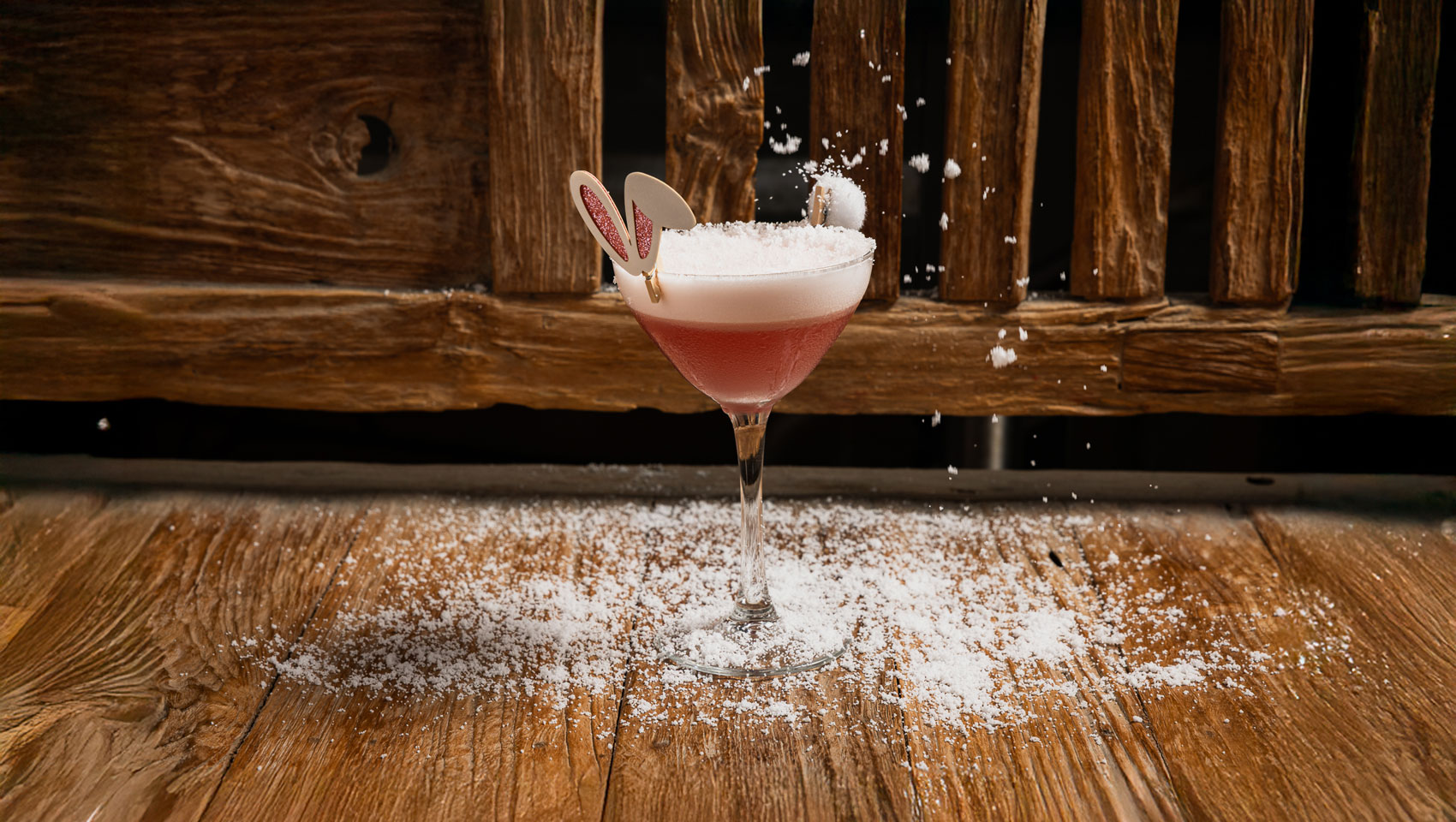 Snow Bunny Cocktail available at Pier Summit Ski Lodge at Kimpton Shorebreak Resort