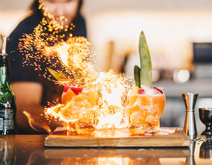 Fiery Cocktails
