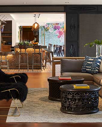 Chair in lobby