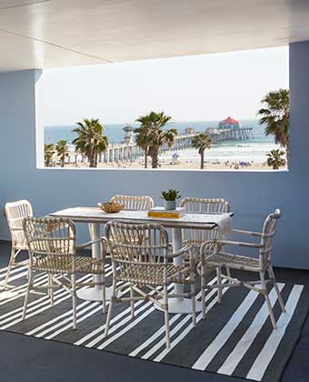 Shorebreak guest suite terrace with view